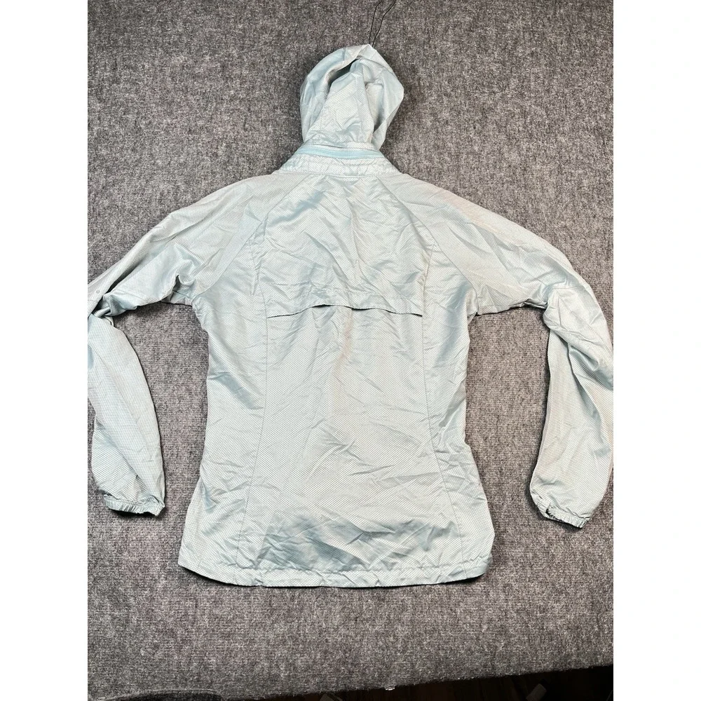 Nike Jacket Small Blue Storm Fit Full‎ Zip Hooded Windbreaker Running
